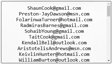 Emails generator